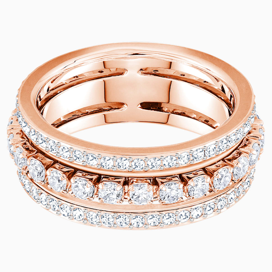 Stacked rose gold ring