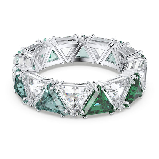 Ortyx Triangular Cut Emerald Cocktail Ring